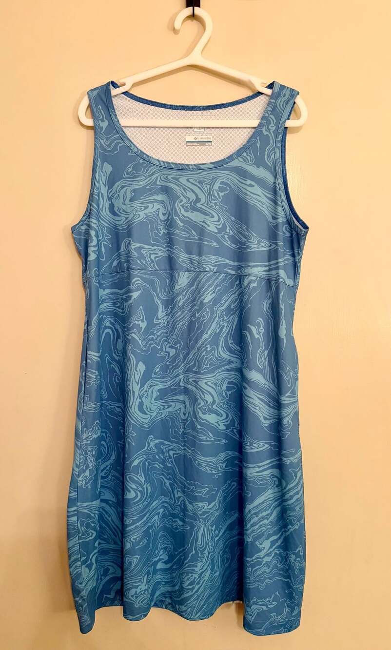 Columbia Omni-Freeze Zero Blue Marbled Active Dress XL/TG